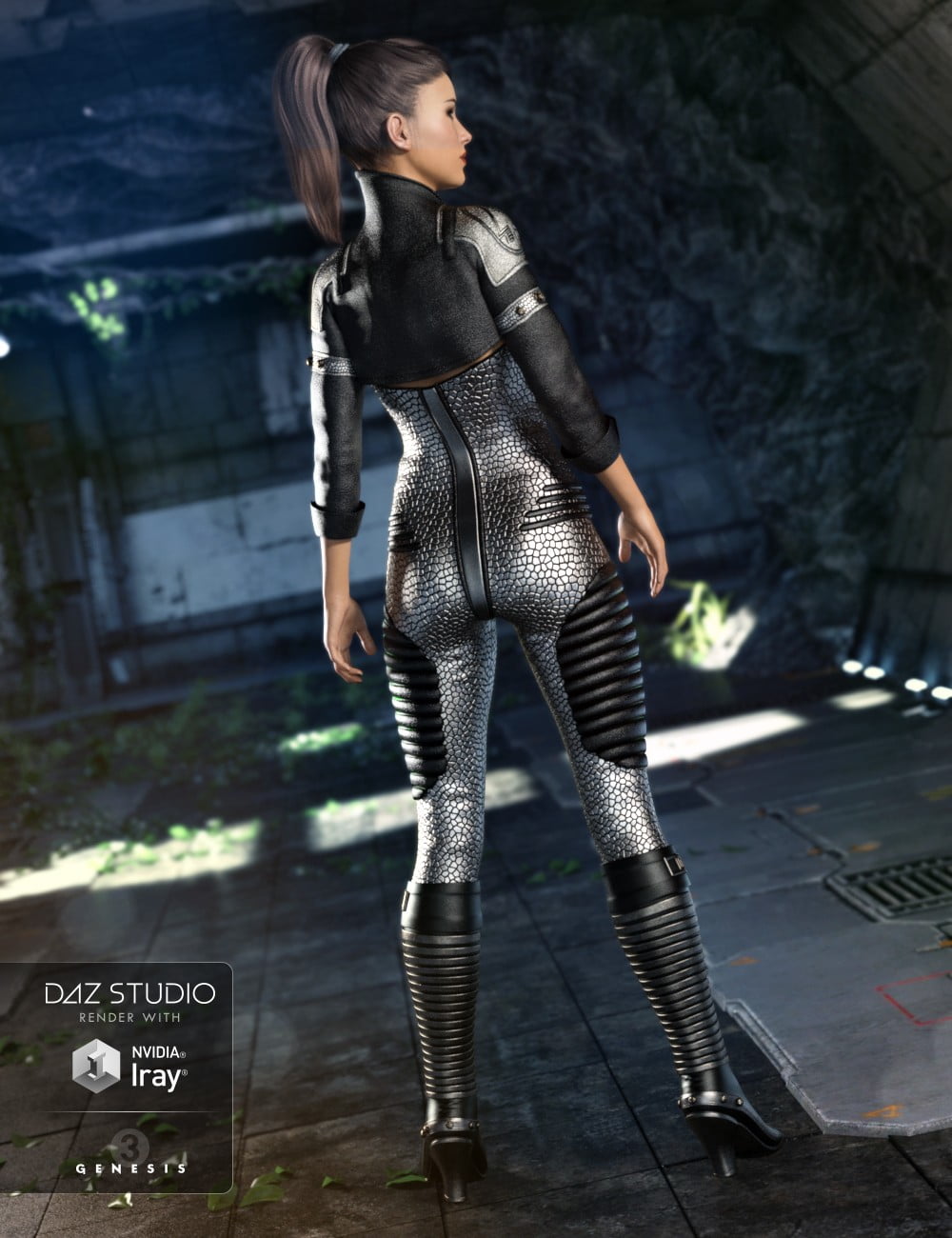 Sci Fi Lieutenant Outfit For Genesis Female S D Models For Daz