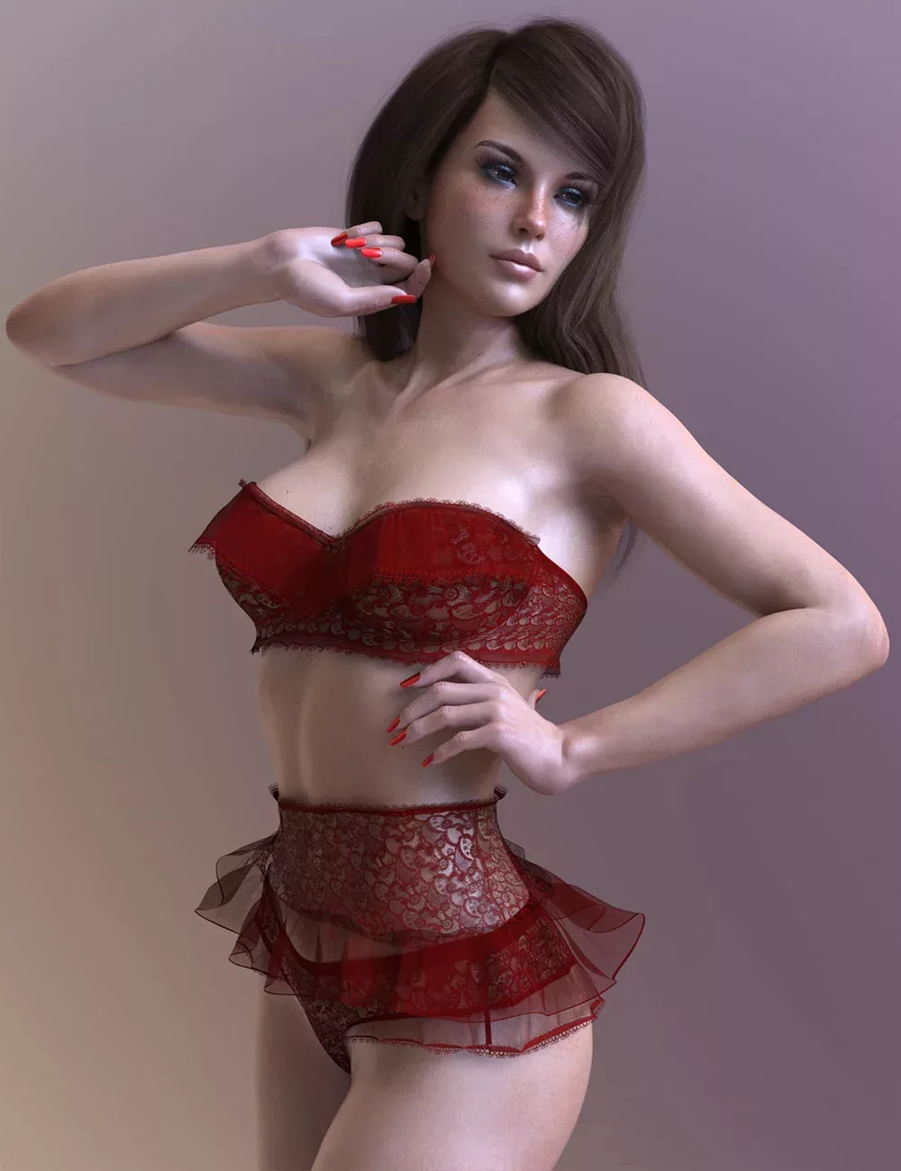 DForce X Fashion Passionate Lace Lingerie Outfit For Genesis 8 And 8 1