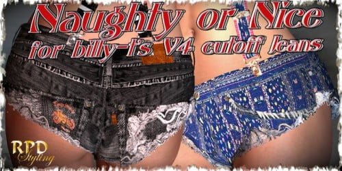 Naughty or Nice for V4 Cutoff Jeans by billy-t