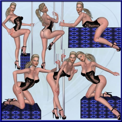 PopTart Pole Dancer V3 Pose Set