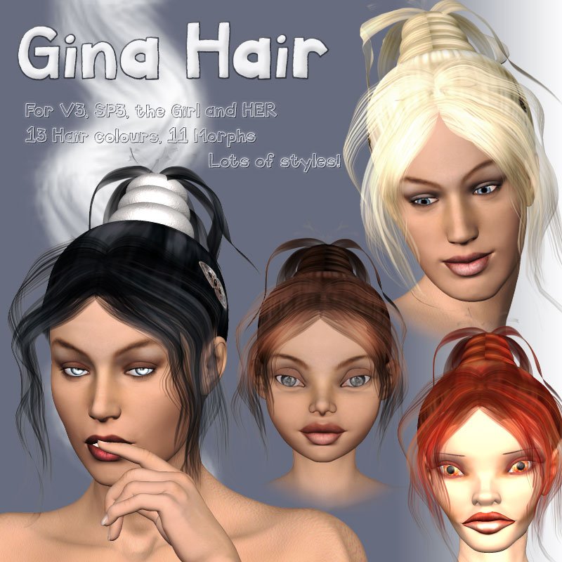 Gina Hair for V3, SP3, GIRL and HER