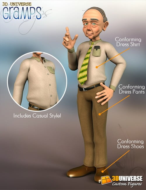 Toon Gramps Clothing Pack