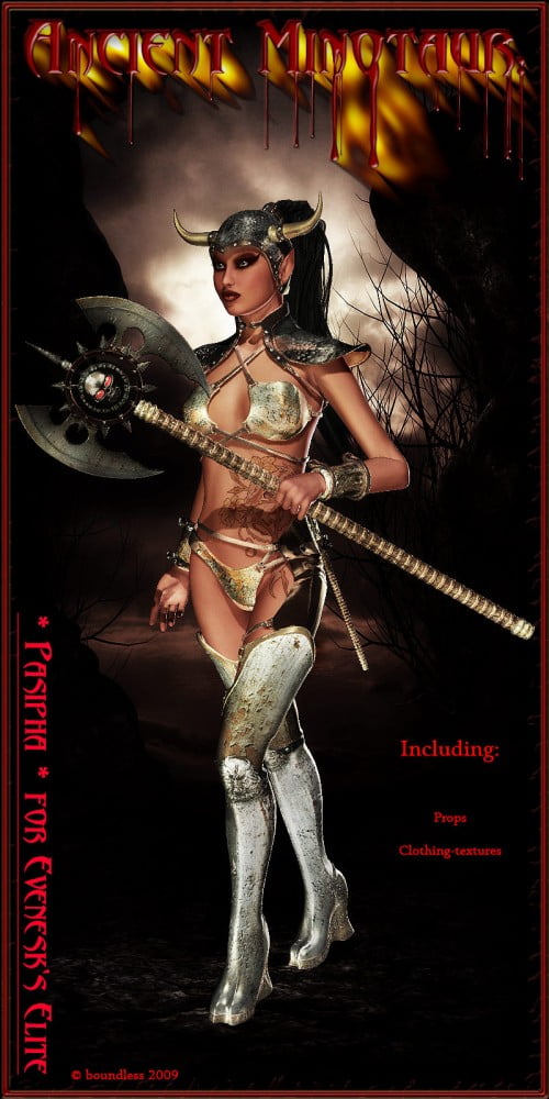 Ancient Minotaur: Props and Cloth-Textures for Evenesk's Elite