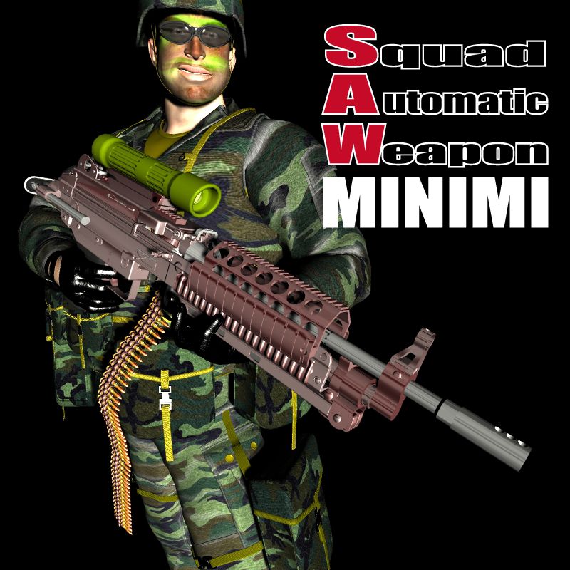 MINIMI - gun model