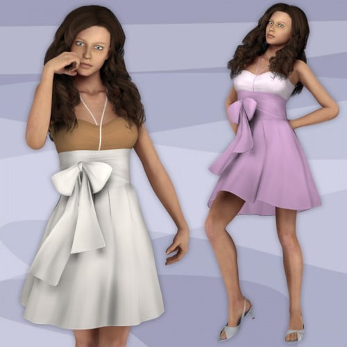 Sexy Elegant Dress for V4 (Poser)