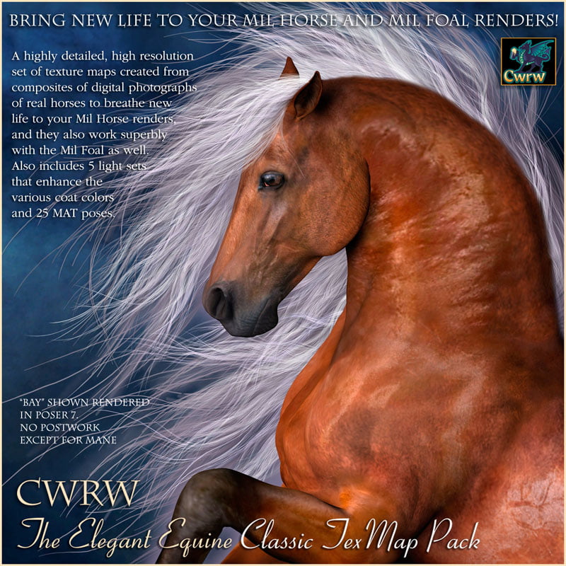 CWRW The Elegant Equine: Classic TexMap Pack