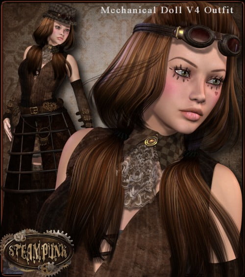 SteamPunk: Mechanical Doll Outfit