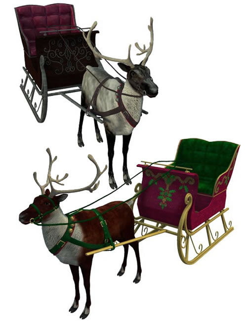 Reindeer & Sleigh