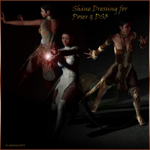 Jasmina's Shine Dressing for V4 (DS3 and Poser)