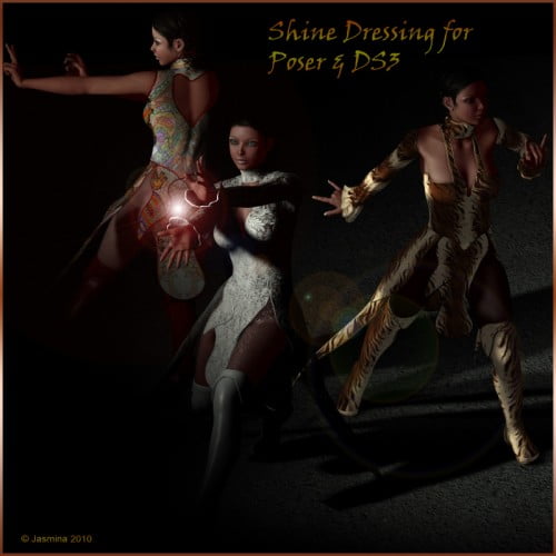 Jasmina’s Shine Dressing for V4 (DS3 and Poser)