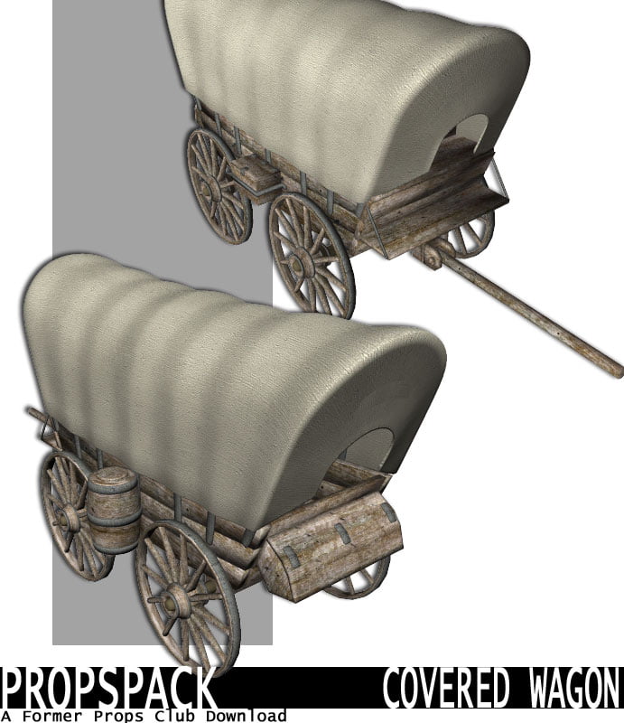 Props Pack - Covered Wagon