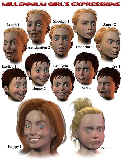 Millennium Girls' Expressions
