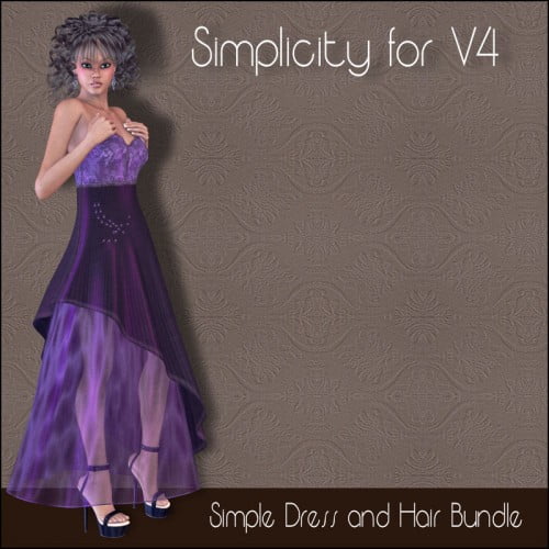 Simplicity: Dress and Hair for V4