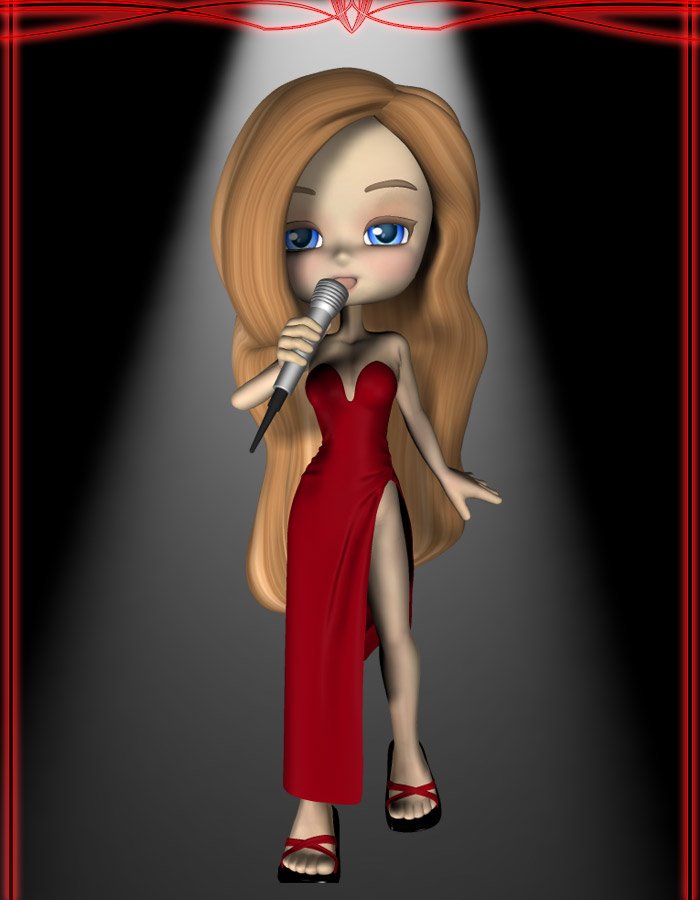 Lounge Singer Poses and Props - For Cookie