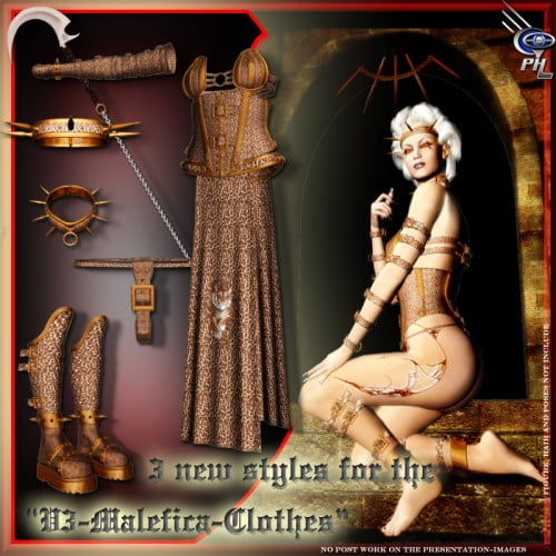 V3-Malefica Clothes-Textures