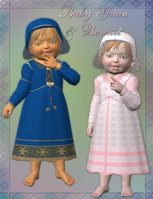 Baby Gown and Bonnet