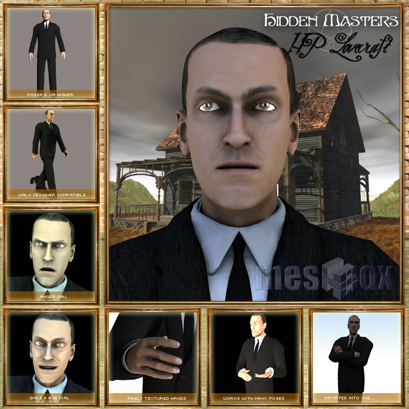 HP Lovecraft 3D for Poser