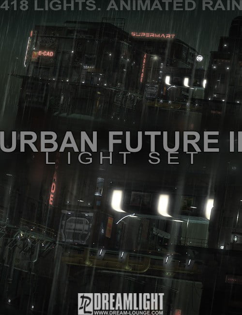 Urban Future 2 Dreamlight Light Set With Animated Rain