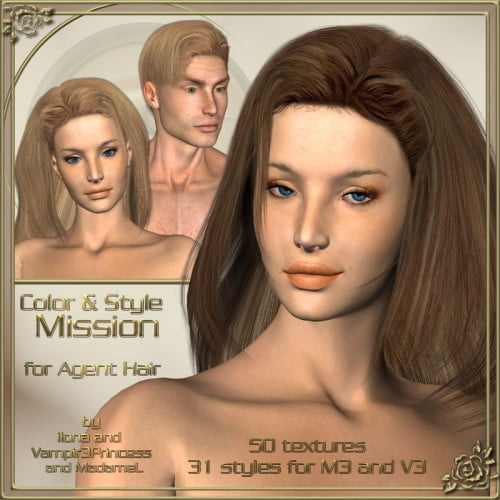 Color and Style Mission - Real hair and styles for Agent Hair