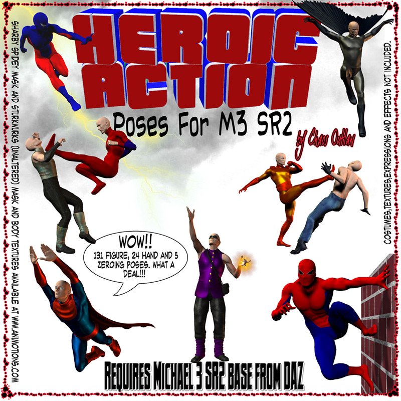 Heroic Action Poses for M3 SR2