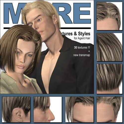 MORE Textures & Styles for Agent Hair