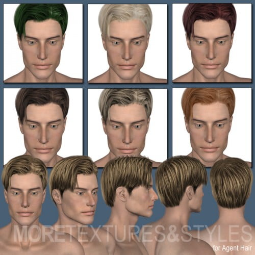 MORE Textures & Styles for Agent Hair