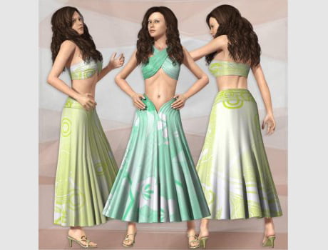 Peppermint Dress for V4(Poser)