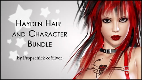 Hayden Bundle: Hair and Character for V4 Hayden Bundle: Hair and Character for V4