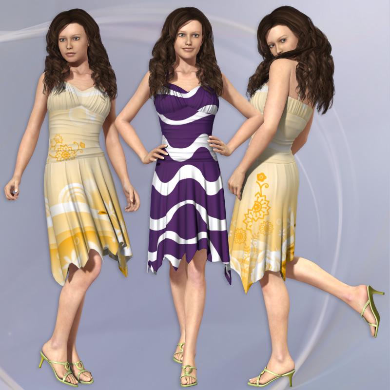 Galaxy Dress for V4(Poser)