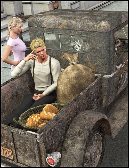 Pickup Truck 1930 Poses