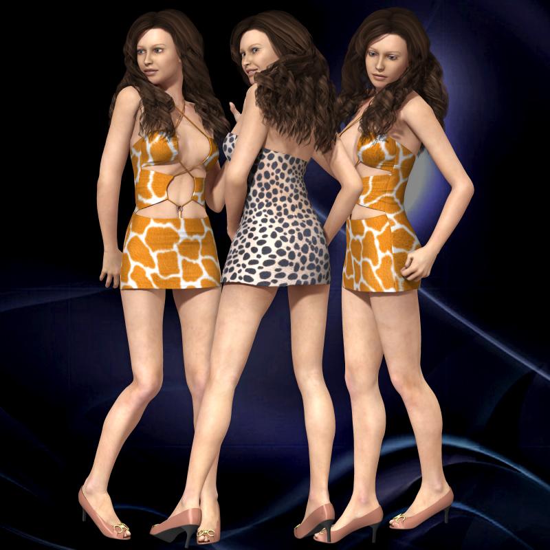 Tropic Dress for V4(Poser)
