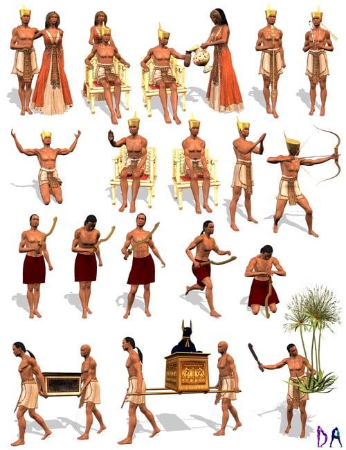 Egyptian Action for V3 Male