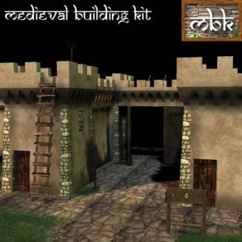 Medieval Building Kit - City and Garden Walls Kit