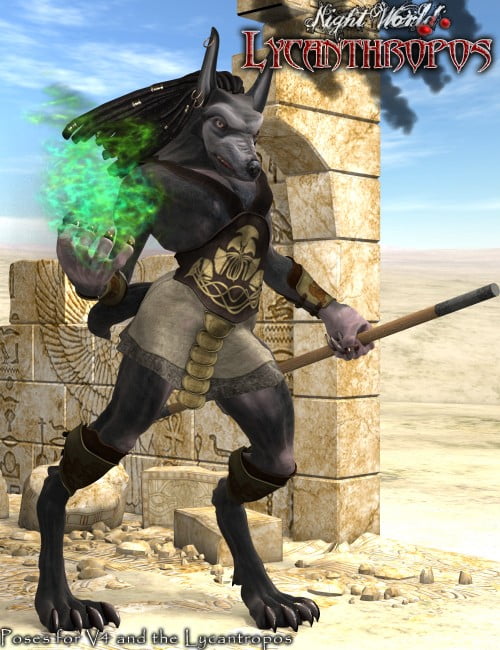The Beast Within Poses for V4.2 and Luthbel's Lycanthropos