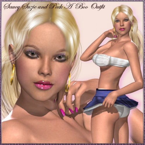 Saucy Suzie and Peek A Boo Outfit"