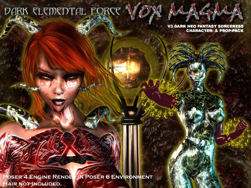 Vox Magma Dark Sorceress Character & Props for V3