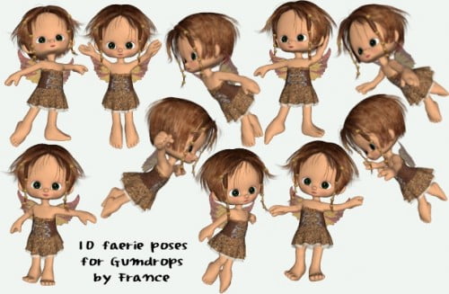 faerie poses for Gumdrops