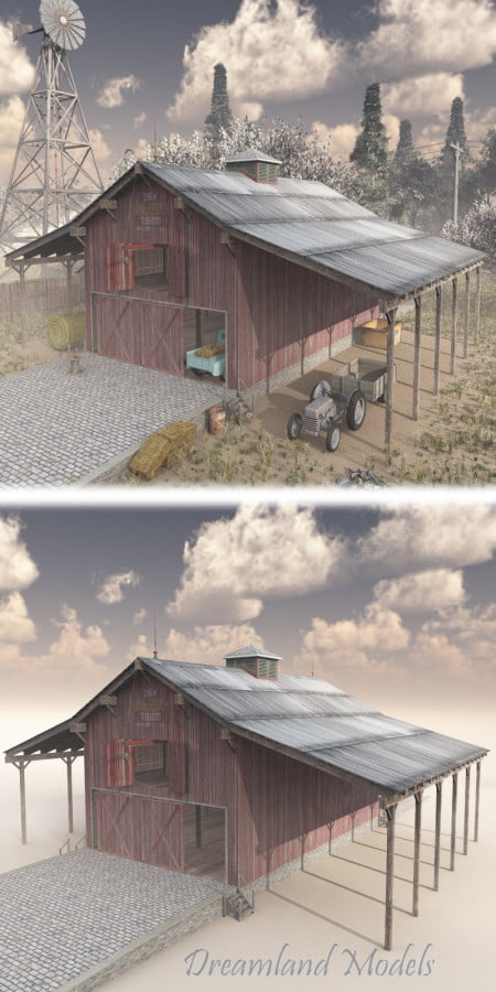 Barn One for Poser