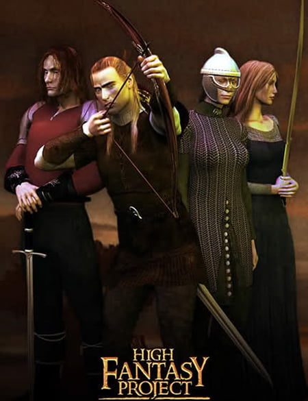 M3 High Fantasy Character & Clothing Bundle