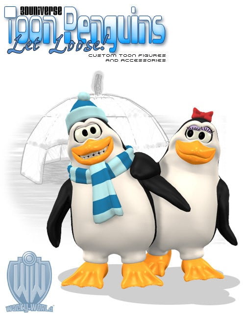 3D Universe - Toon Penguins