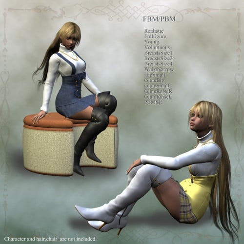 High Waist Line Skirt for A3