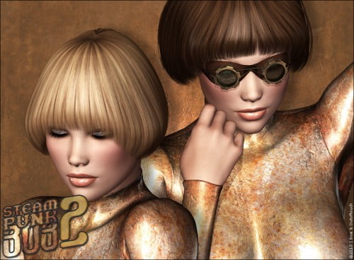 Steampunk Bob Hair 2
