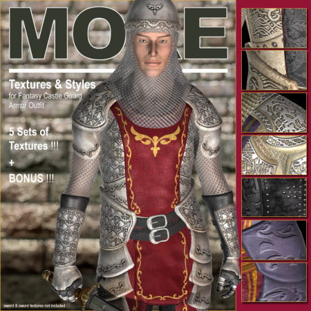 MORE Textures & Styles for Fantasy Castle Guard