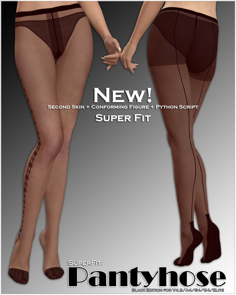 SuperFit: Pantyhose - Black