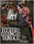 Hybrid Grunge Bundle for Poser