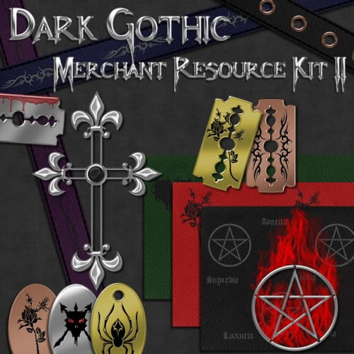 Dark Gothic Merchant Resource Kit II