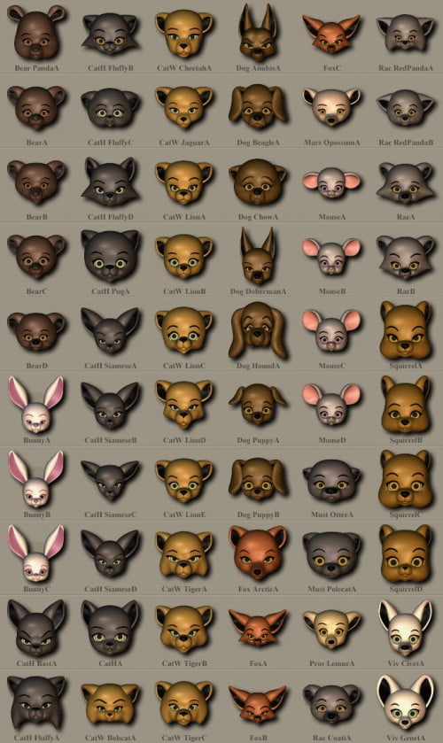 Fuzzies + Faces 1,2,3