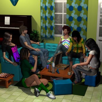 Dormblock - Sitting room