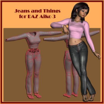 Jeans and Things for DAZ Aiko 3 Jeans and Things for DAZ Aiko 3