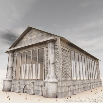 Sci-Fi Building Hydroponics OBJ